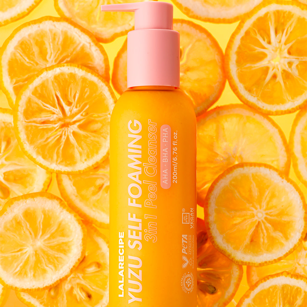YUZU SELF FOAMING 3in1 PEEL CLEANSER